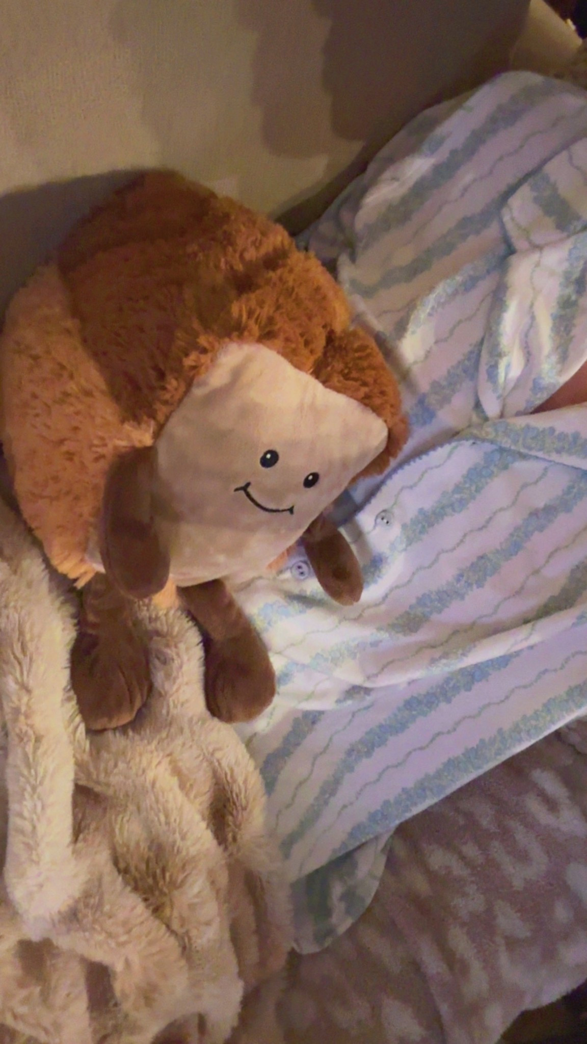 Obsessed with my new warmies!!! Put it in the microwave to warm it up, acts as heating pad, smells like lavender & super soft🧡 would make a cute gift idea!!! 

#LTKKids #LTKselfcare #LTKHome