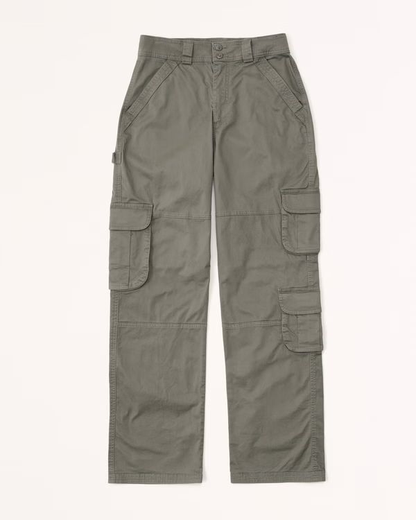 Women's Curve Love Relaxed Cargo Pant | Women's Bottoms | Abercrombie.com | Abercrombie & Fitch (US)