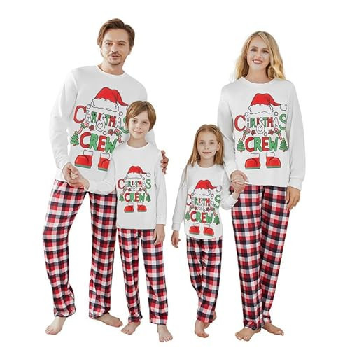 Yaguyuly Christmas Family Matching Pajamas Sets - Holiday Pjs Sleepwear Outfits for Xmas Party (Kid, 3 Years,#021) | Amazon (US)