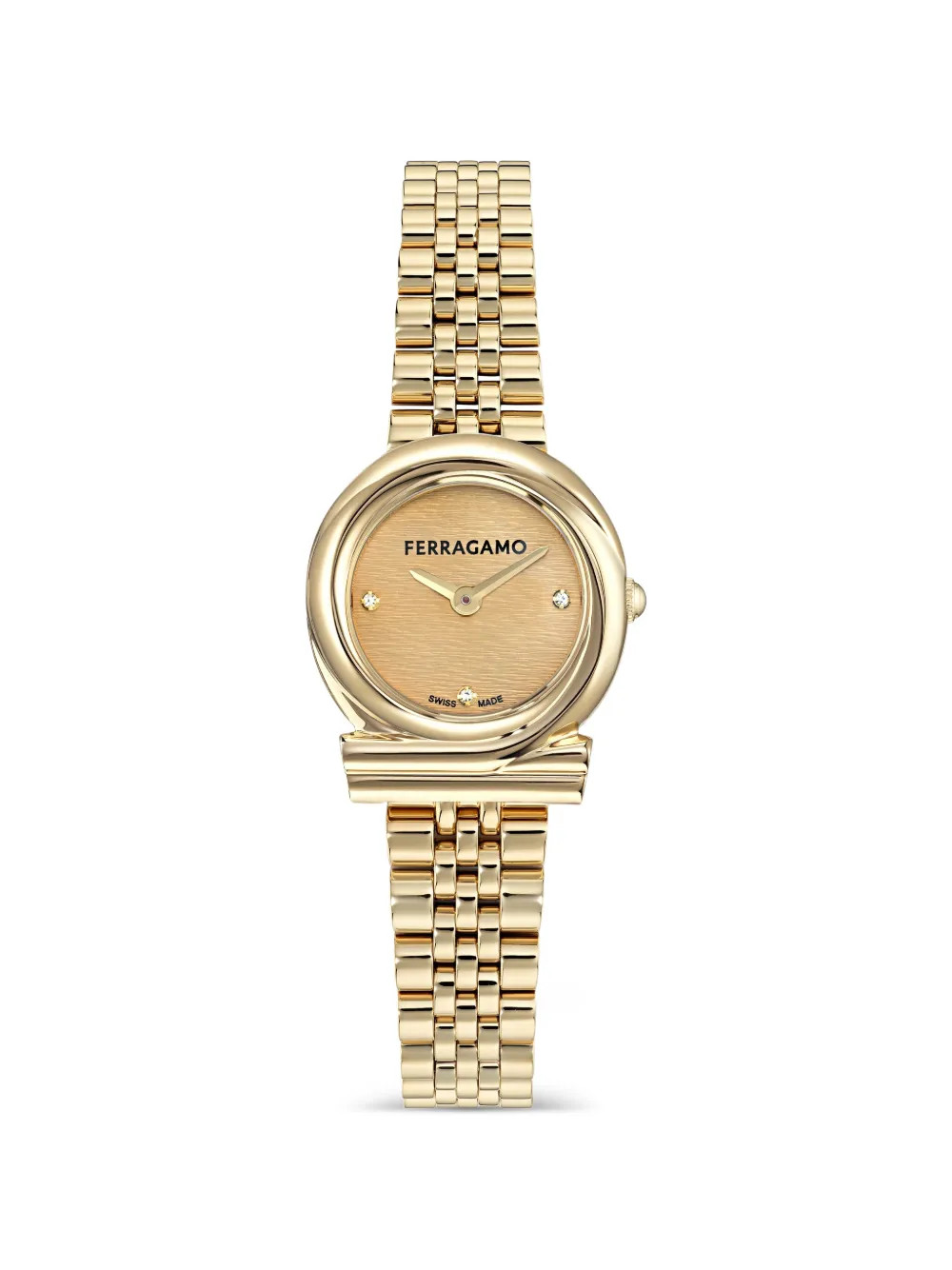New SeasonFerragamoGancini Twisted 23mm watch | Farfetch Global