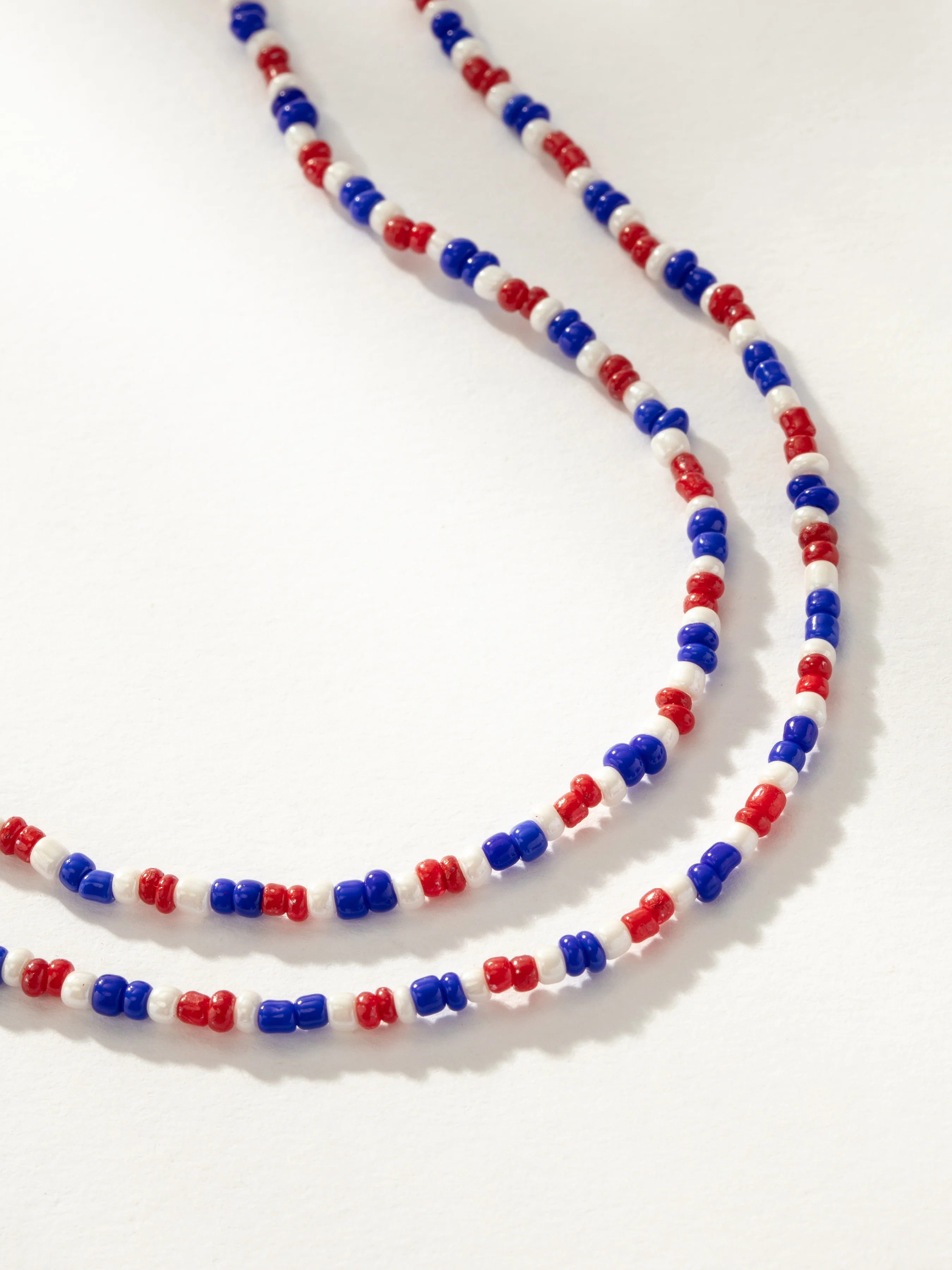 Old Glory Beaded Necklace Set of 2 | Necklace Stack | Uncommon James | Uncommon James