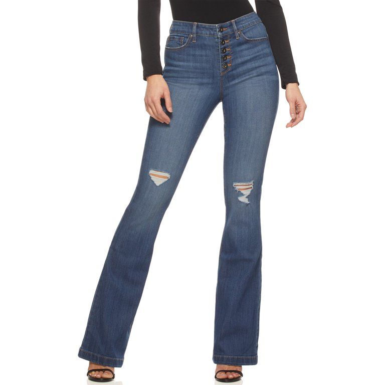 Sofia Jeans by Sofia Vergara Melisa High Rise Flare Jeans | Walmart (US)