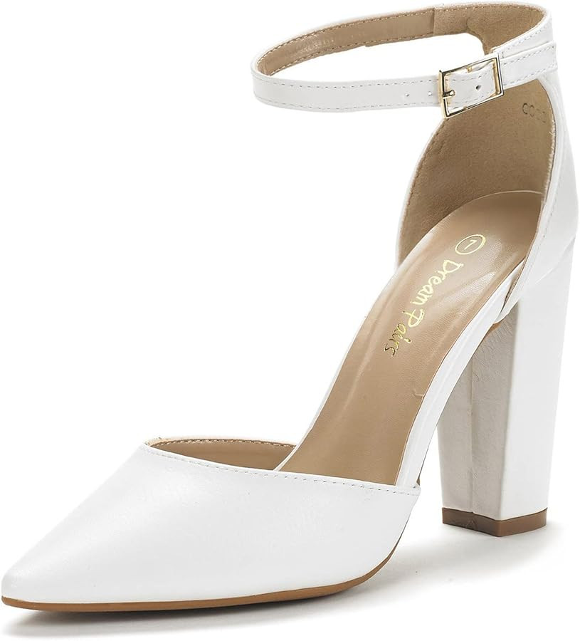 DREAM PAIRS Women's Coco Pointed Toe High Heels Pump Shoes | Amazon (US)