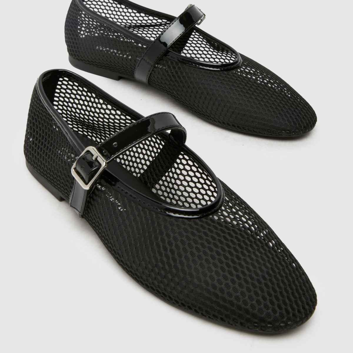 Womens Black schuh Larra Mary Jane Ballerina Flat Shoes | schuh | Schuh