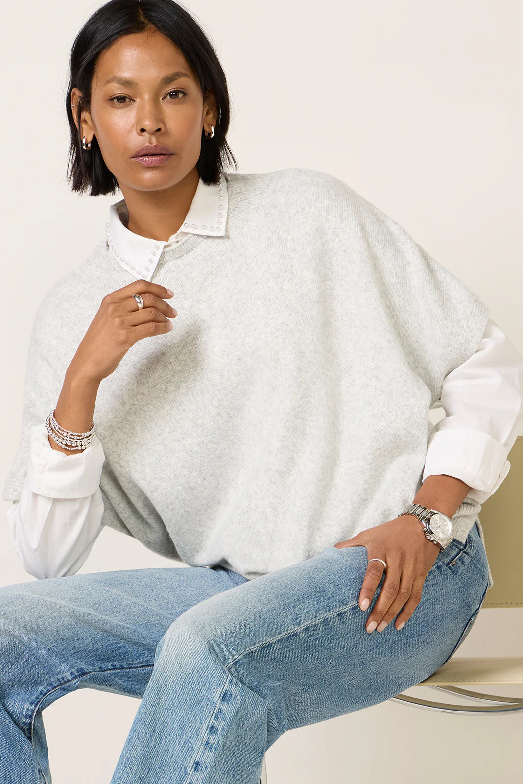 Easy Layering Shell Sweater | Evereve