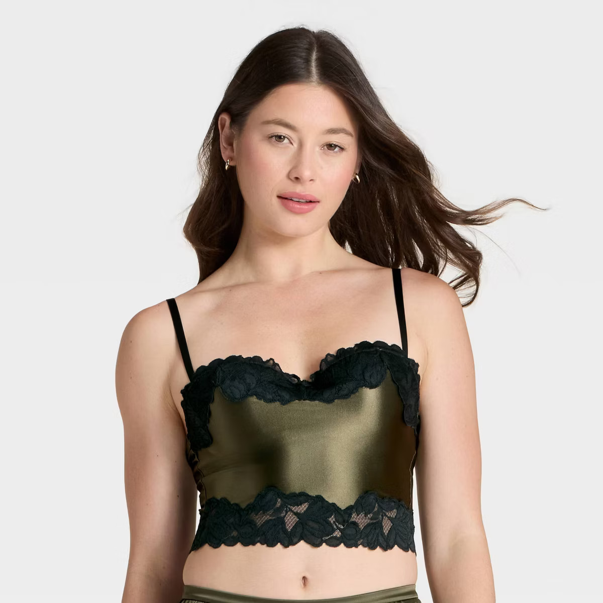 Women's Satin & Lace Lightly Lined Cami Bra - Auden™ | Target
