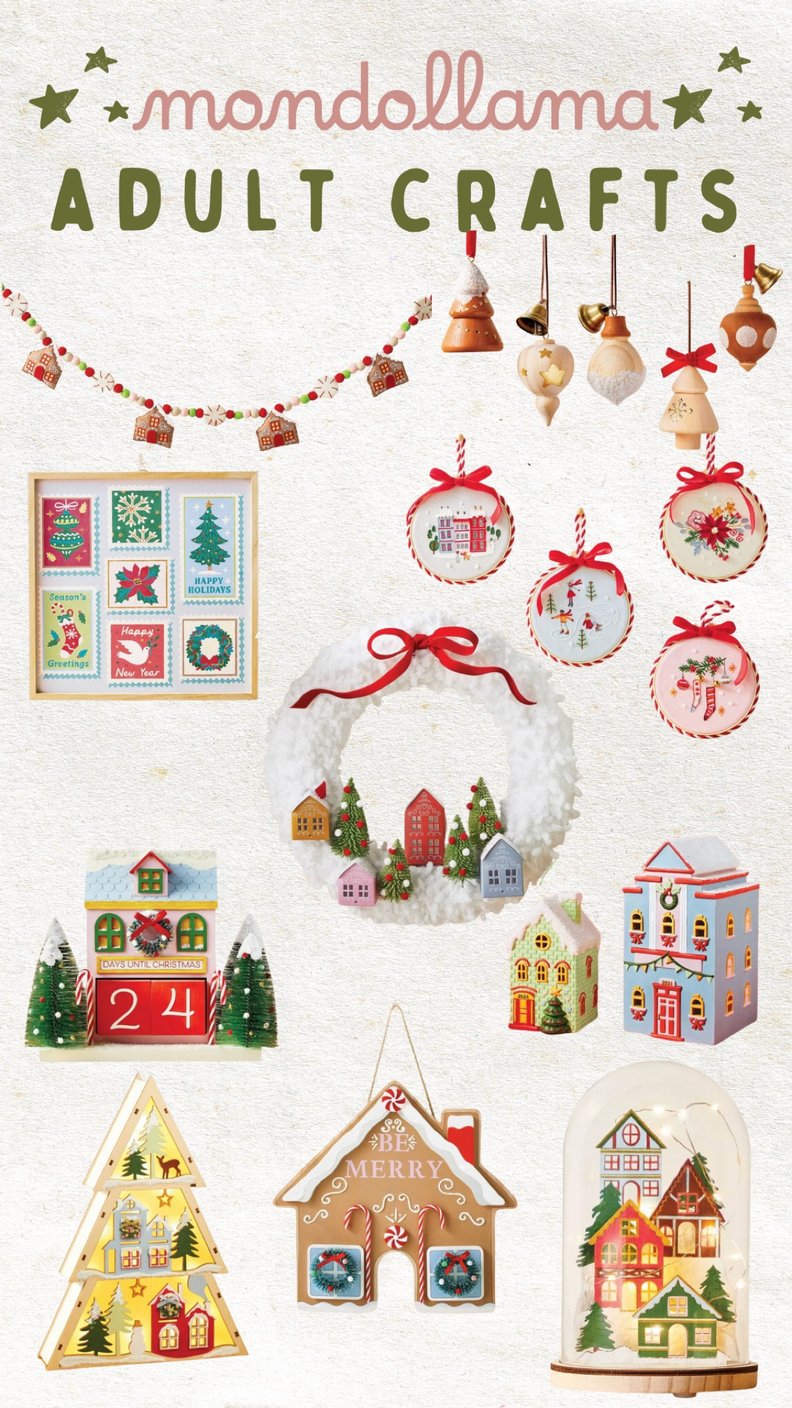 Mondollama Adult Christmas crafts 🎄🎅🏼  

#LTKHoliday #LTKGiftGuide #LTKSeasonal