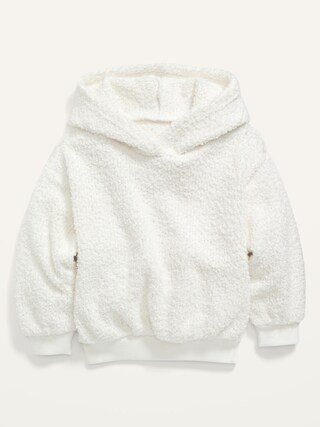 Cozy Sherpa Pullover Hoodie for Toddler Girls | Old Navy (US)