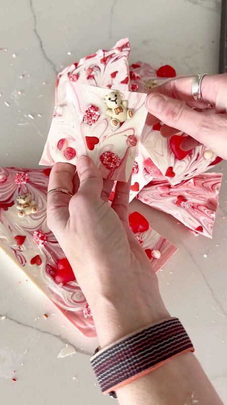 🍫✨ Unleash your inner chocolatier this Valentine's Day with the enchanting magic of Chocolate Bark! 🌈💖 Easy to make and bursting with love, this delightful treat is the perfect way to sweeten your celebrations. 🎉
Grab Yours Here: https://amzn.to/3St6CIy

To create this masterpiece, simply spread out white, pink, and red melting wafers on a parchment paper-covered tray. 🌈 Watch the colors blend into a mesmerizing swirl of romance as they melt! Once melted, it's time to sprinkle the magic – top your creation with Valentine's Day treats like adorable teddy bears and heart-shaped delights. 🐻💕

This easy-to-make Chocolate Bark is not just a treat; it's an amazing gift idea! 🎁 Share the love with friends, family, or that special someone who holds the key to your heart. 💝 Imagine their delight as they unwrap this sweet symphony of flavors.

So, why settle for store-bought when you can craft your own edible masterpiece? 🎨 Dive into the world of chocolatey bliss and create memories that are as sweet as the treats themselves. 🍫✨ Happy Valentine's Day, where every bite is a taste of love! 💘 #founditonamazon #amazonfinds #Lemon8MadeMeBuyIt #lemon8box #lemon8home #ChocolateBark #ValentinesDay #SweetCreations #DIYChocolatier

#LTKhome #LTKVideo #LTKMostLoved