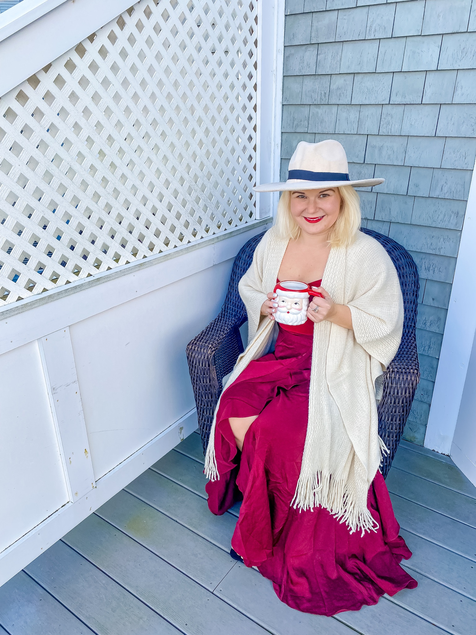 Lady in Christmas red. I love this wrap style dress that is perfect for the holiday season from parties to weddings. 

#LTKHoliday #LTKparties #LTKwedding