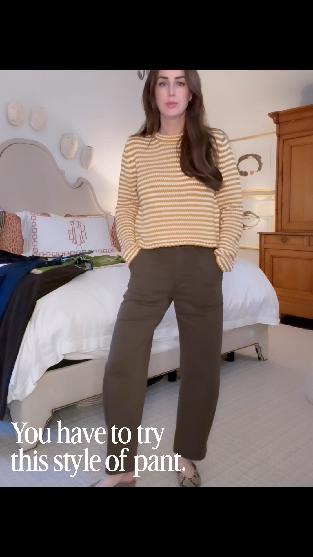 The Shopbop Fall Event Sale is here—and there are some really good fall finds included. These olive chinos are such a standout. The barrel cut is so flattering, I love the oversized front pockets, and this rich olive is one of those colors you’ll be surprised by how often you reach for. I’m wearing a size 26, and I saw only a few sizes left, so grab them while they’re on sale!

I added this La Ligne sweater in the most gorgeous rich orange. I’m wearing a size medium, and it’s the perfect weight for fall transition—easy to layer, great for traveling, and such a good pop of color with all those fall neutrals. 

 #LTKSeasonal #LTKOver40 #LTKSaleAlert
