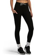 Leggings With Brand Logo Foil Front | TJ Maxx