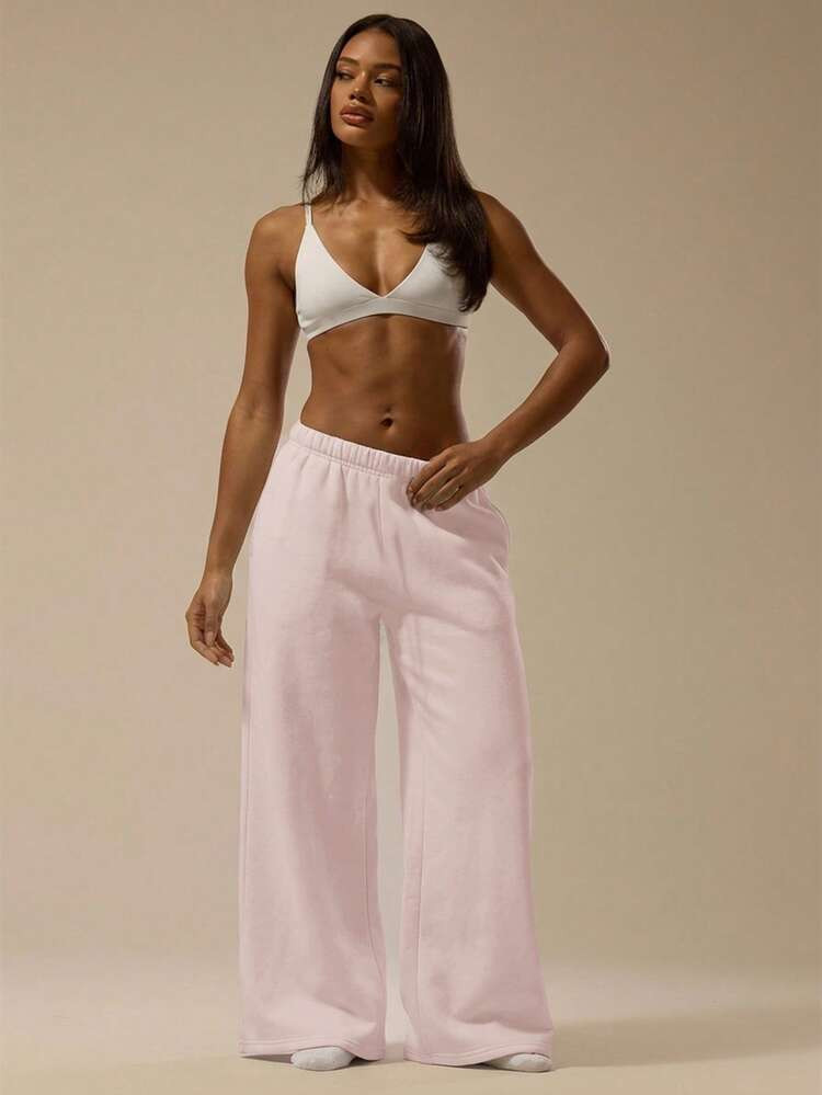 MUSERA ESSENTIALS Oversized Wide Leg Drawstring Joggers Casual Everyday Relaxed Basic Sweat Holid... | SHEIN