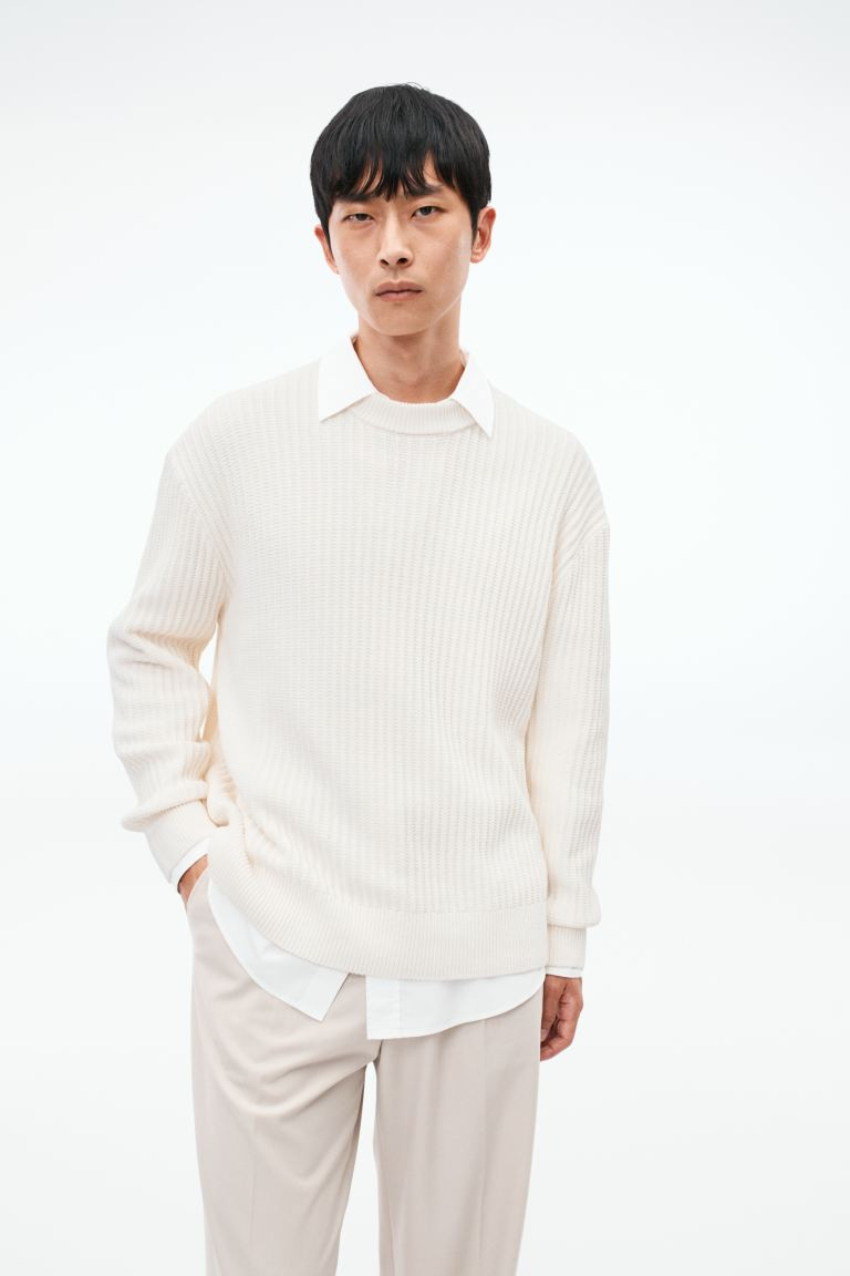 Loose Fit Rib-knit jumper | H&M (UK, MY, IN, SG, PH, TW, HK)