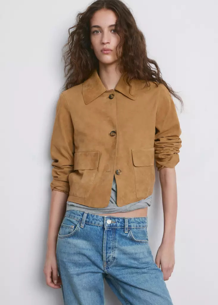 Veste daim poches | Mango EU