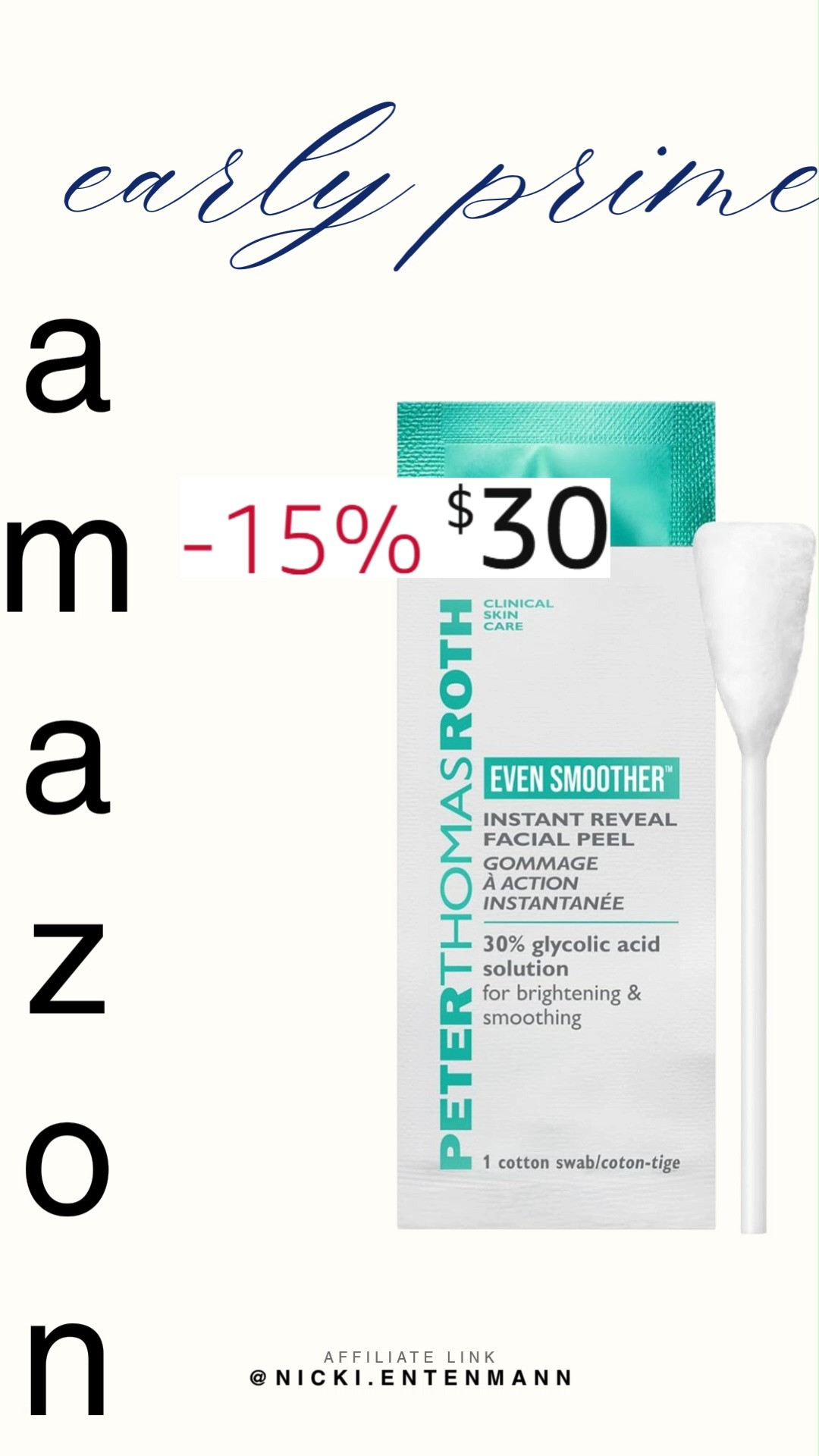 Peter Thomas Roth Even SmootherPeter Thomas Roth Even Smoother Instant Reveal Facial Peel with glycolic acid gently exfoliates for brighter, smoother skin. A skincare essential that refreshes and reveals radiant confidence 🌟🍋✨  

#PeterThomasRoth #FacialPeel #Exfoliator #GlycolicAcid #BrighteningCare #SkincareRoutine #RadiantSkin #LuxuryBeauty #AmazonFinds #SkinEssentials 

 #LTKselfcare #LTKSaleAlert #LTKBeauty