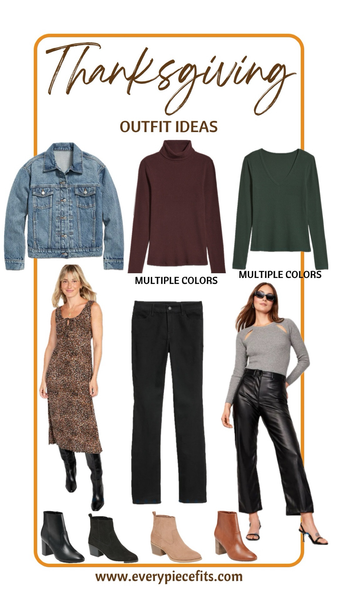 Thanksgiving is almost here and now’s the time to start picking out a fall outfit to wear!  Each of these sweaters come in a variety of color options. 

These faux leather cropped pants run a tad large in the waist but I don’t know if I could size down. 

This subtle animal dot print dress is comfortable and waist defined. Pair it with boots or booties, mules or flats. It will carry into the spring as well with a jean jacket and wedges. 

#everypiecefits

#LTKstyletip #LTKSeasonal #LTKsalealert
