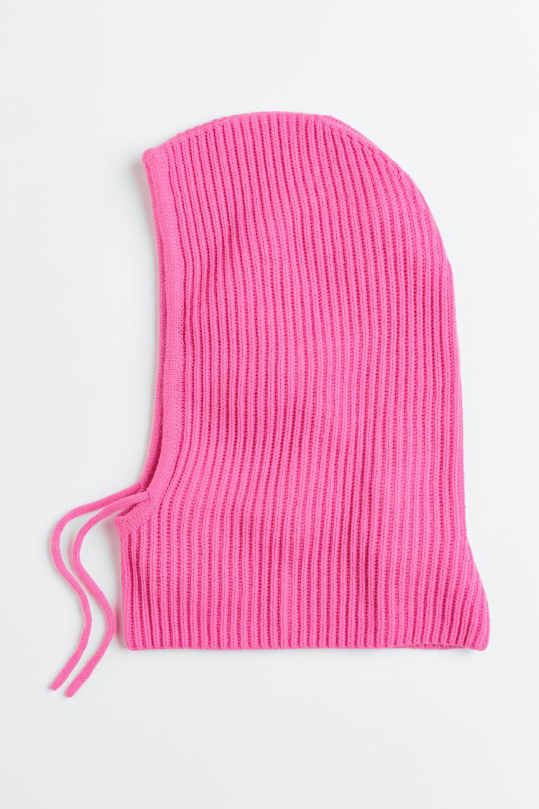 H & M - Rib-knit Balaclava - Pink | H&M (US + CA)