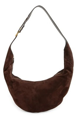 Khaite August Suede Leather Slouchy Hobo Crossbody Shoulder Bag Coffee Brown  | eBay | eBay US