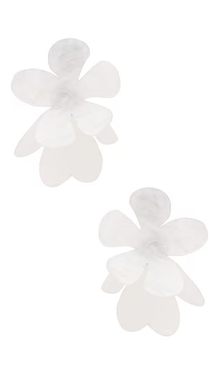 Harley Earrings in White | Revolve Clothing (Global)