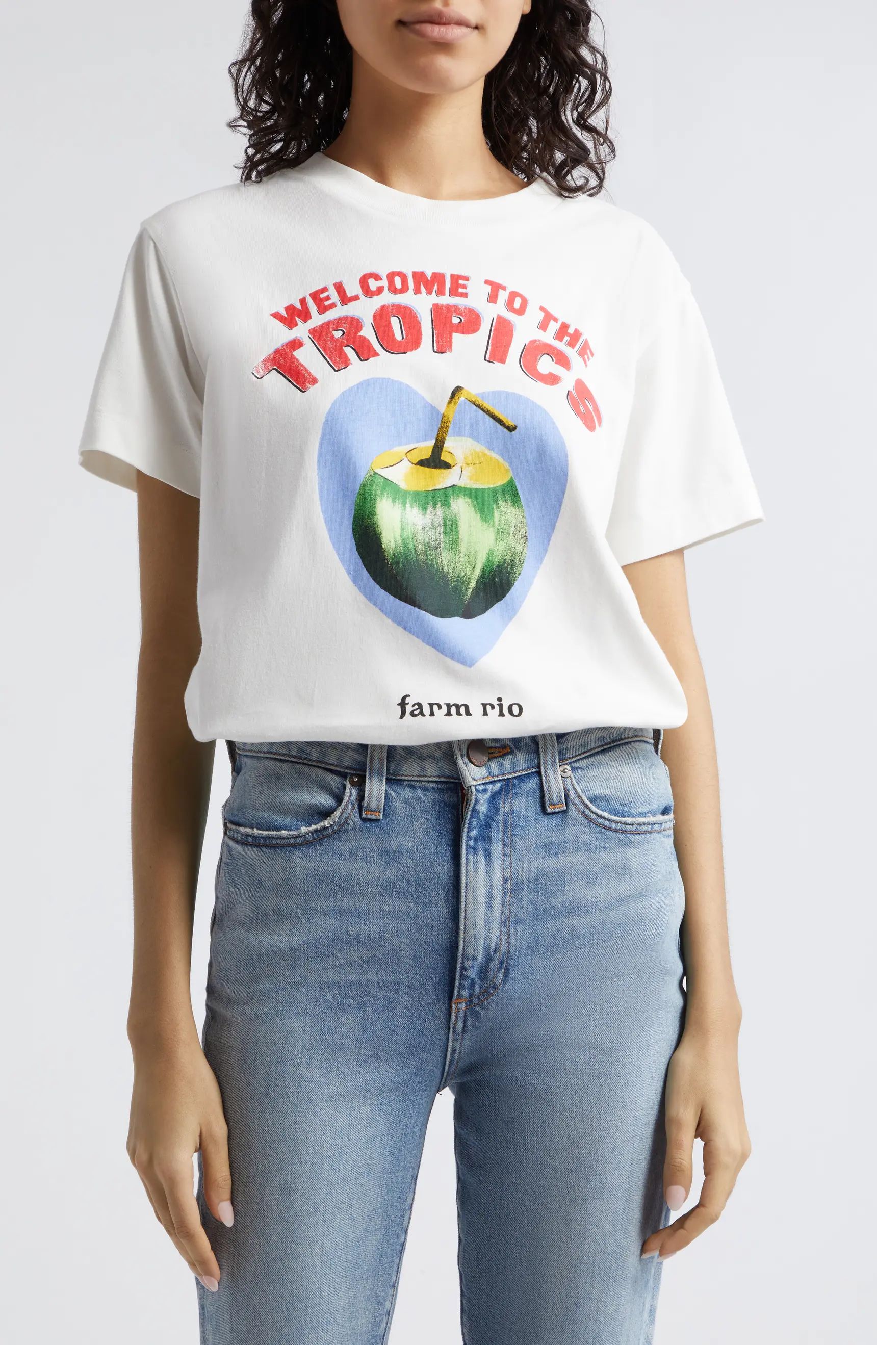 FARM Rio Welcome to the Tropics Cotton Graphic T-Shirt | Nordstrom | Nordstrom