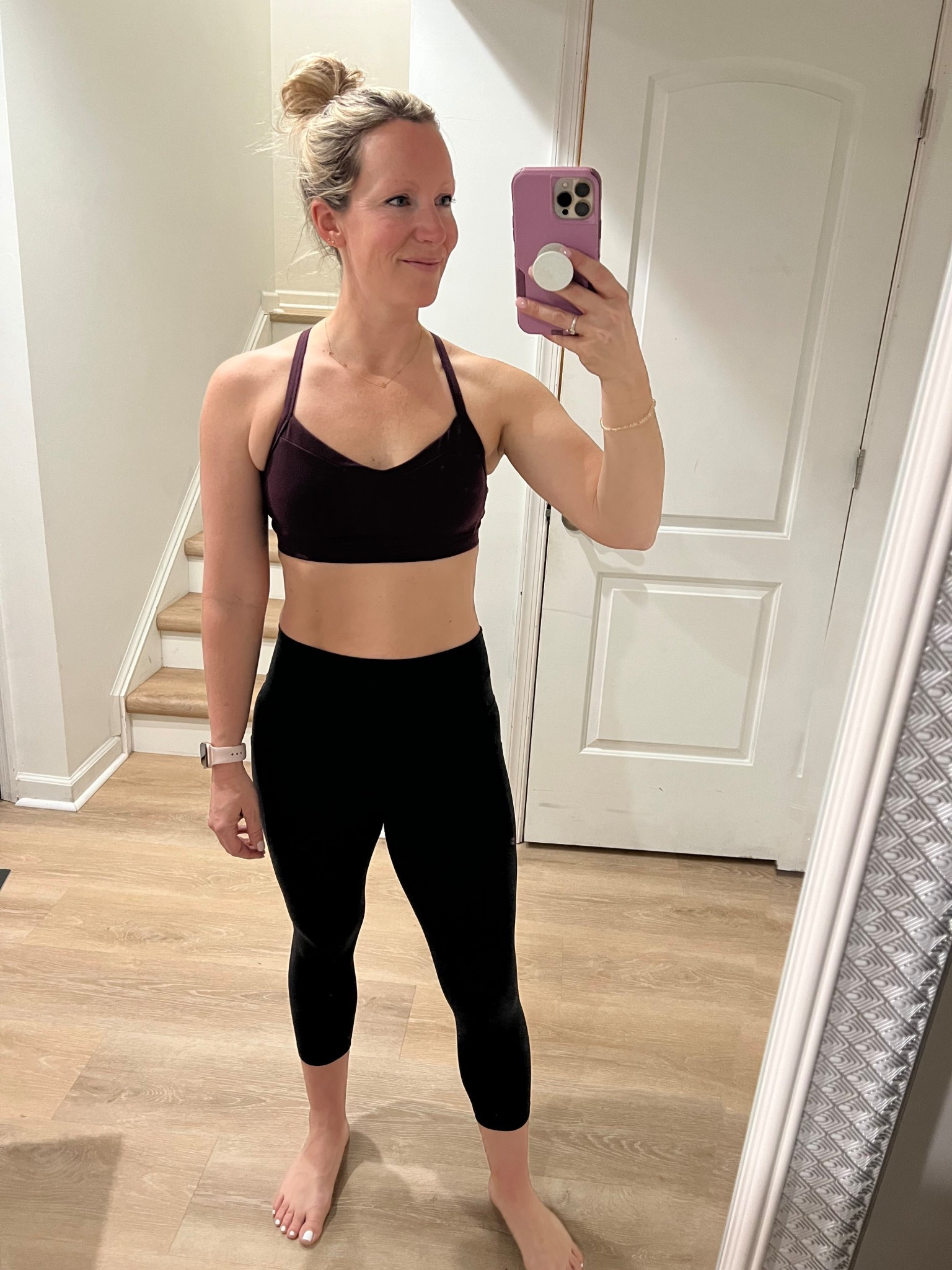 My favorite leggings in the world (wearing a small) + the comfiest sports bra! I’m typically a medium at Athleta in bras - size 34B, 135 lbs 

#LTKActive