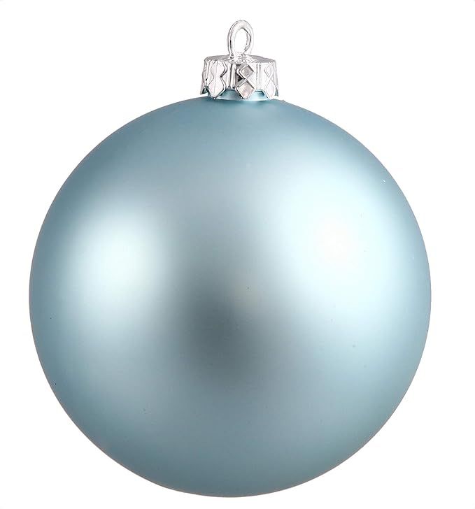 Vickerman 2.75" Baby Blue Matte Christmas Ornament Ball - 12 Ornaments per Pack - Baby Blue Matte... | Amazon (US)