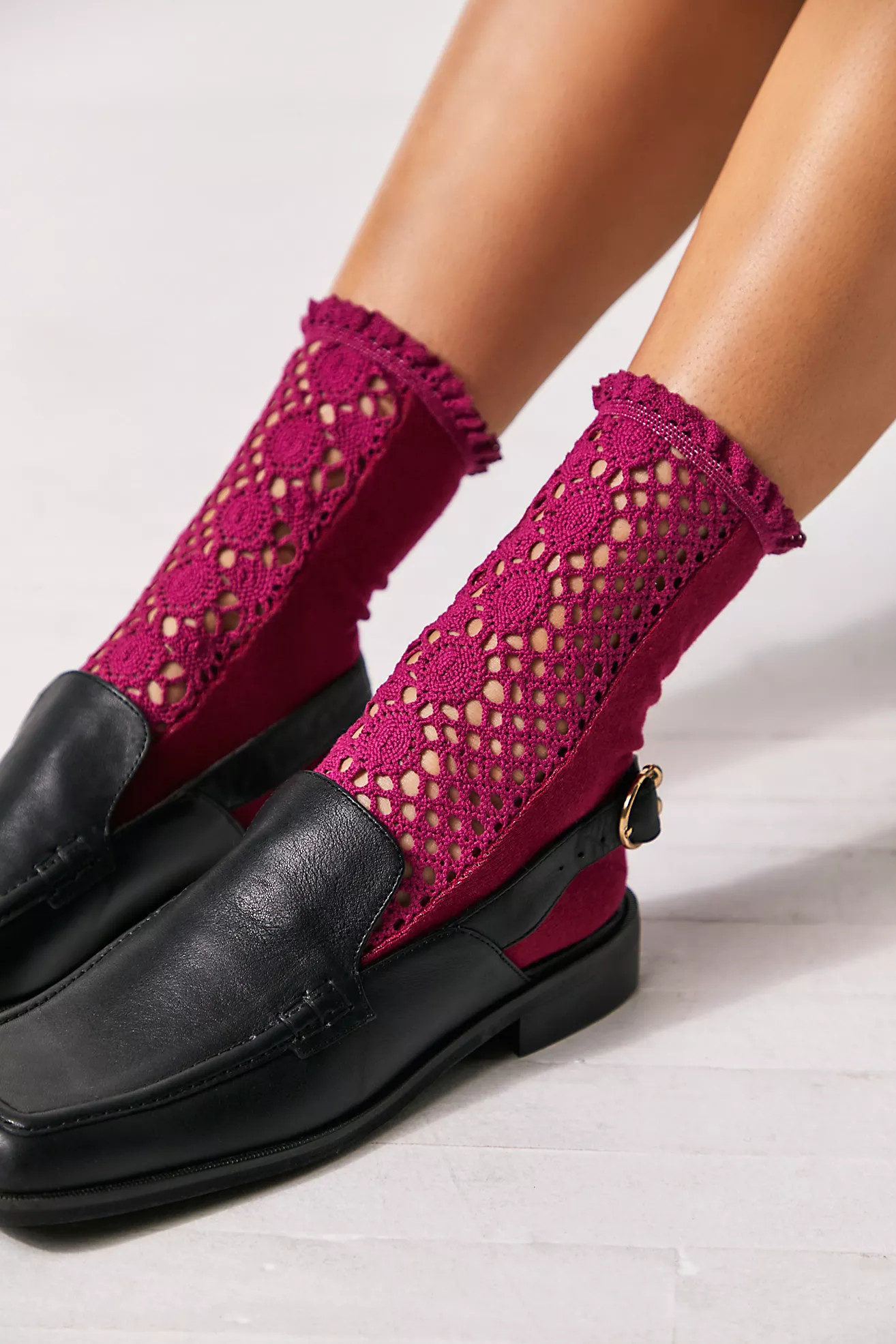 Rubies Crochet Socks | Free People (Global - UK&FR Excluded)