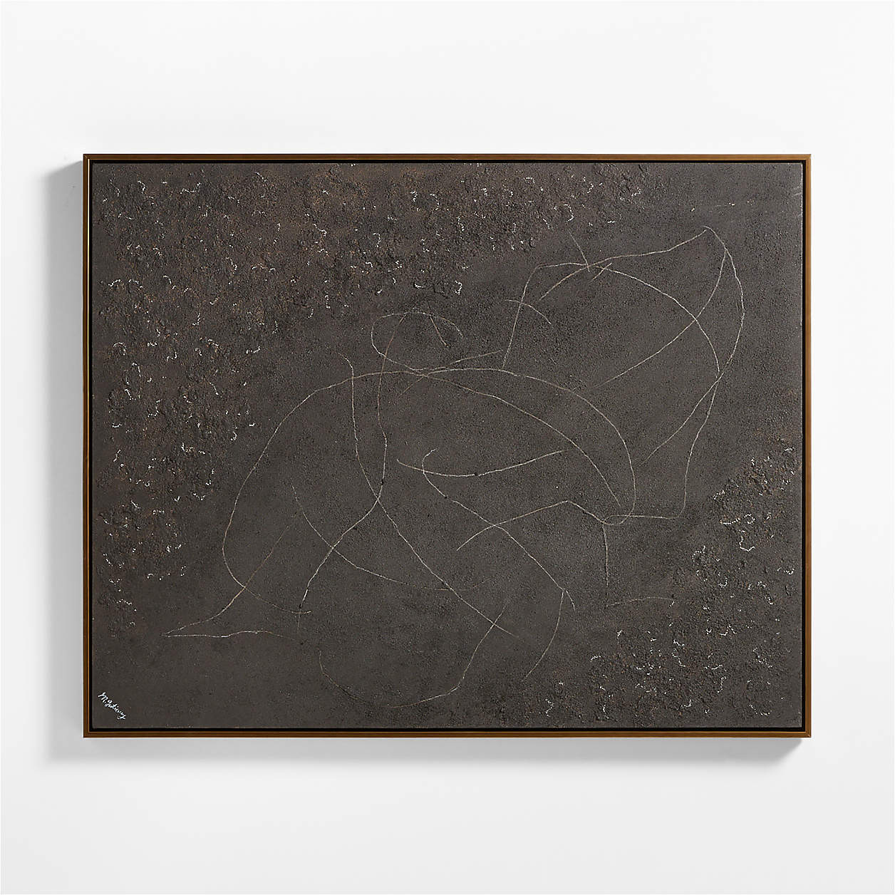 "Campo De Lava" by Marcela Gutierrez 60"x48" Framed Wall Art Print | Crate & Barrel | Crate & Barrel