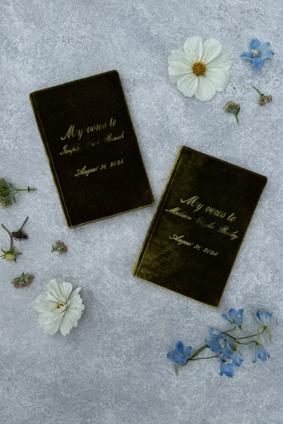 Custom velvet vow books 

#LTKWedding #LTKSeasonal #LTKSaleAlert