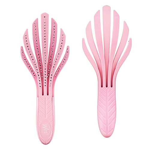 Wet Brush Go Green Hair Curl Detangler Brush - Pale Pink - Ultra-Soft IntelliFlex Detangling Bristle | Amazon (US)