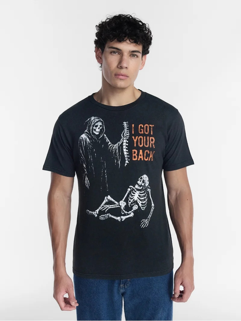 Halloween Men's Back Breaker Graphic Tee from Way to Celebrate, Sizes XS-4XLT | Walmart (US)