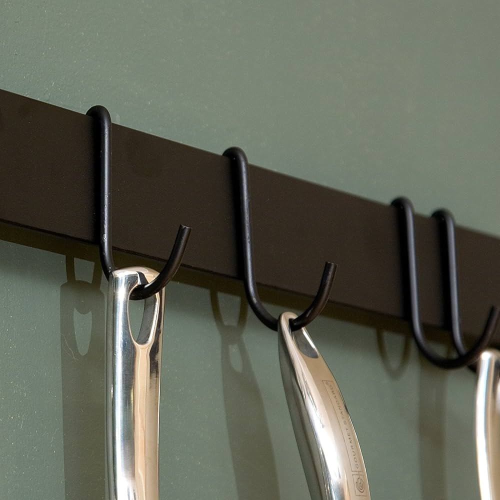 Rogar Gourmet Bar Pot Rack in Black | Amazon (US)