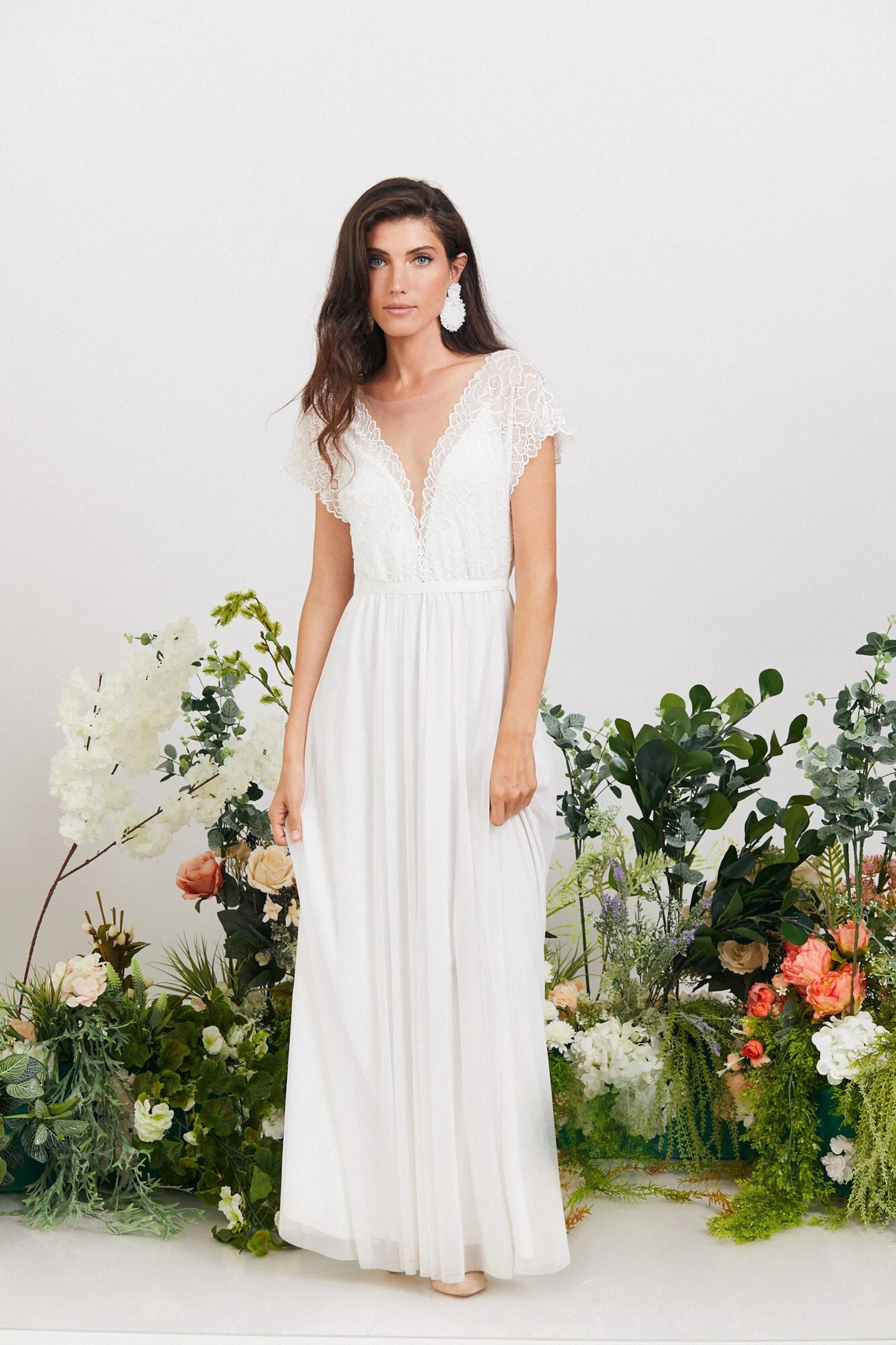 Bohemian Lace Wedding Dress, Comfortable and Effortlessly Beautiful Wedding Dress, Beach Wedding ... | Etsy (US)