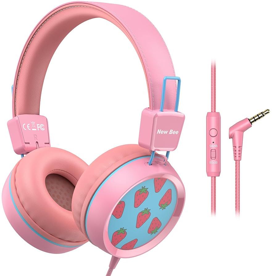 New bee Kids Headphones Wired for School with Microphone KH20 HD Stereo Safe Volume Limited 85dB/... | Amazon (US)
