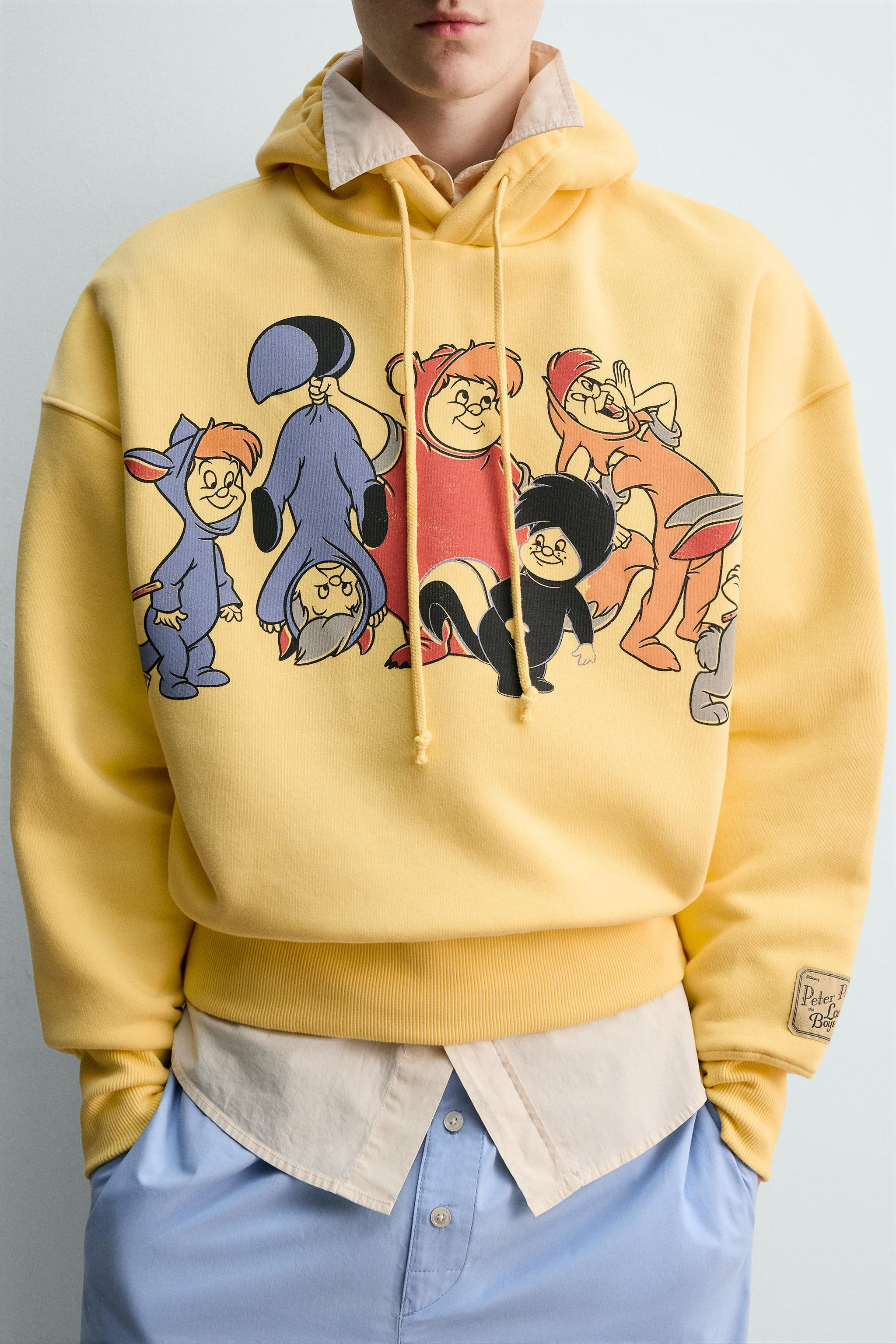 PETER PAN LOST BOYS hoodie HARRY LAMBERT FOR ZARA X DISNEY SWEATSHIRT | Zara US