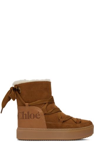 Tan Charlee Ankle Boots | SSENSE