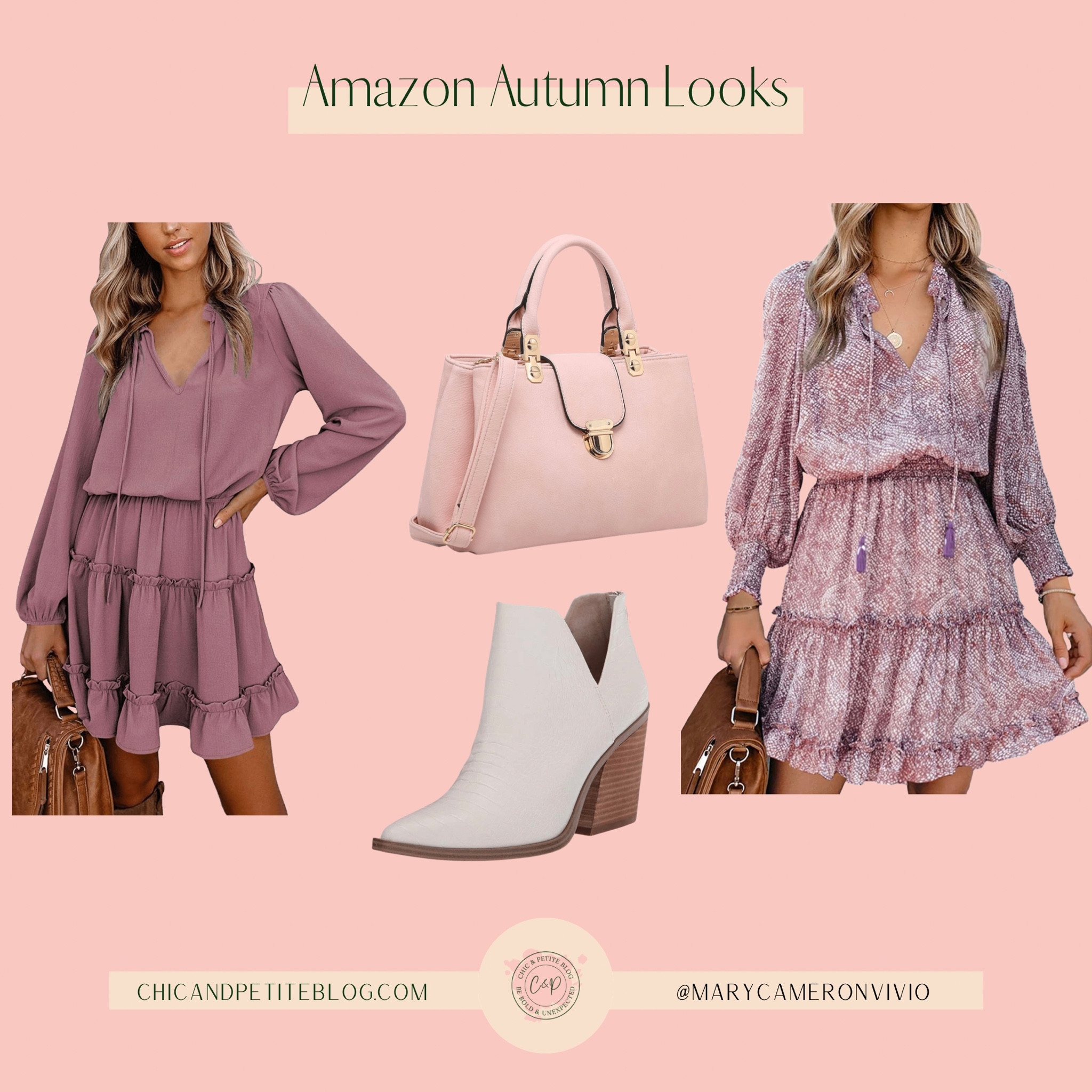 Amazon Autumn Look, Fall Fashion, Fall Dresses, Fall White Booties

#LTKSeasonal #LTKunder50 #LTKunder100