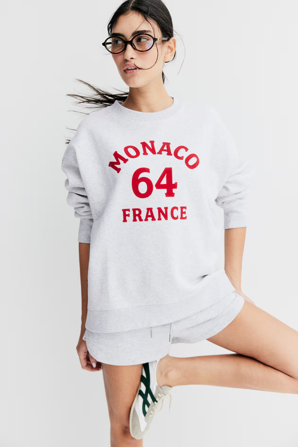Sweatshirt with Text Motif | H&M (US + CA)