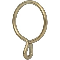 Ivilon Drapery Eyelet Curtain Rings - 1.7" Ring for Curtain Hook Pins, Set of 14 - Warm Gold | Amazon (US)