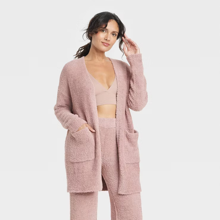 Women's Cozy Feather Yarn Cardigan - Stars Above™ | Target