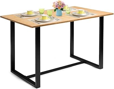 SAYGOER Dining Table 51.2 Inch, Multifuntional Modern Dining Room Table for 4-6, Space Saving Rectan | Amazon (US)