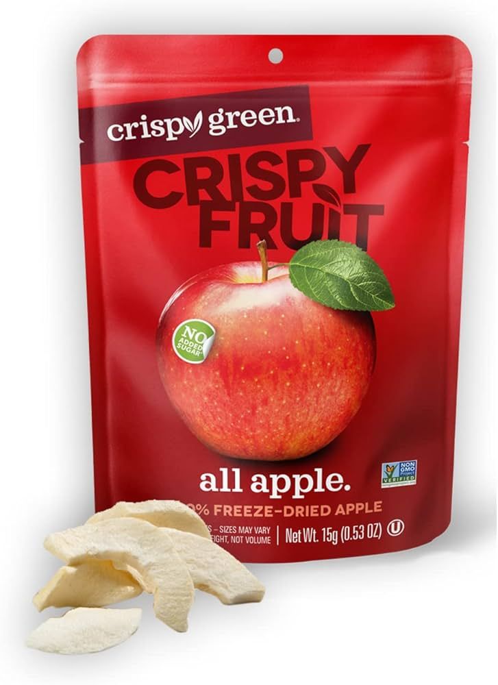 Crispy Green Natural Freeze-Dried Fruit, Single-Serve, No Sugar Added, Apple 0.53 Ounce (Pack of ... | Amazon (US)