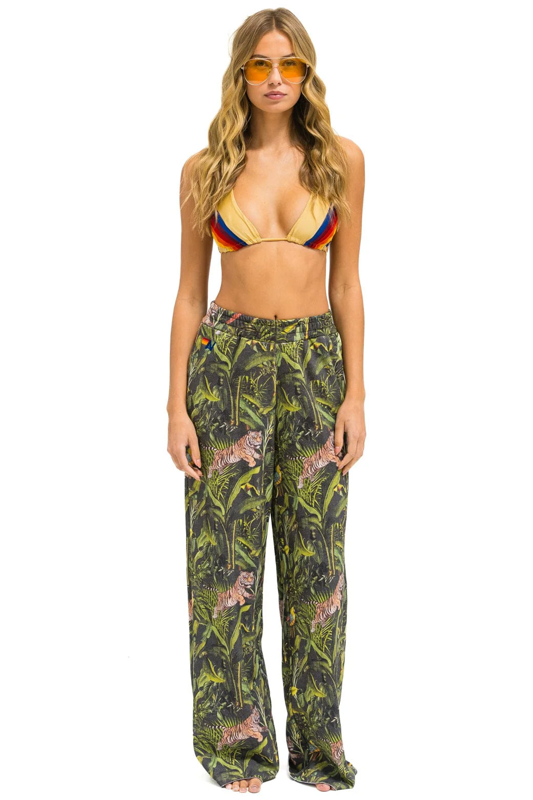 JUNGLE WIDE LEG POCKET SWEATPANTS - VINTAGE CHARCOAL | Aviator Nation