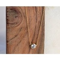 Round Diamond Cut Charm Gold Neckace  hanging Clear White CZ stone Nasreen Chain necklace Heynasreen Mothers Day Gift grandma graduation | Etsy (US)