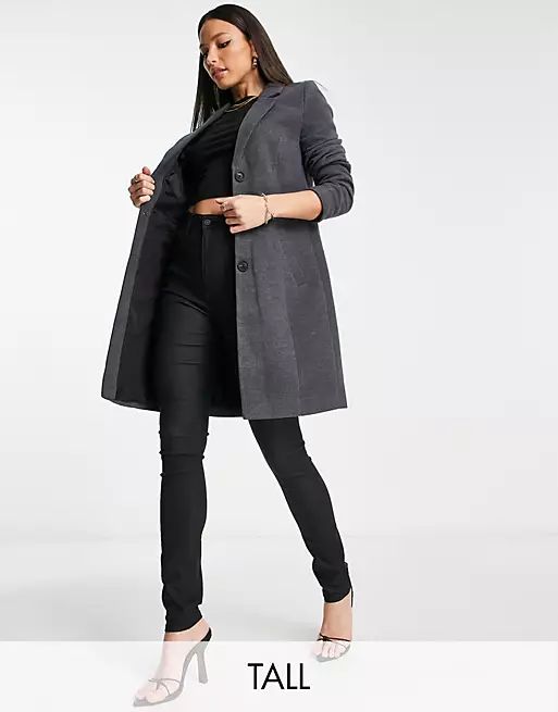 Vero Moda Tall - Elegante jas in donkergrijs | ASOS (Global)