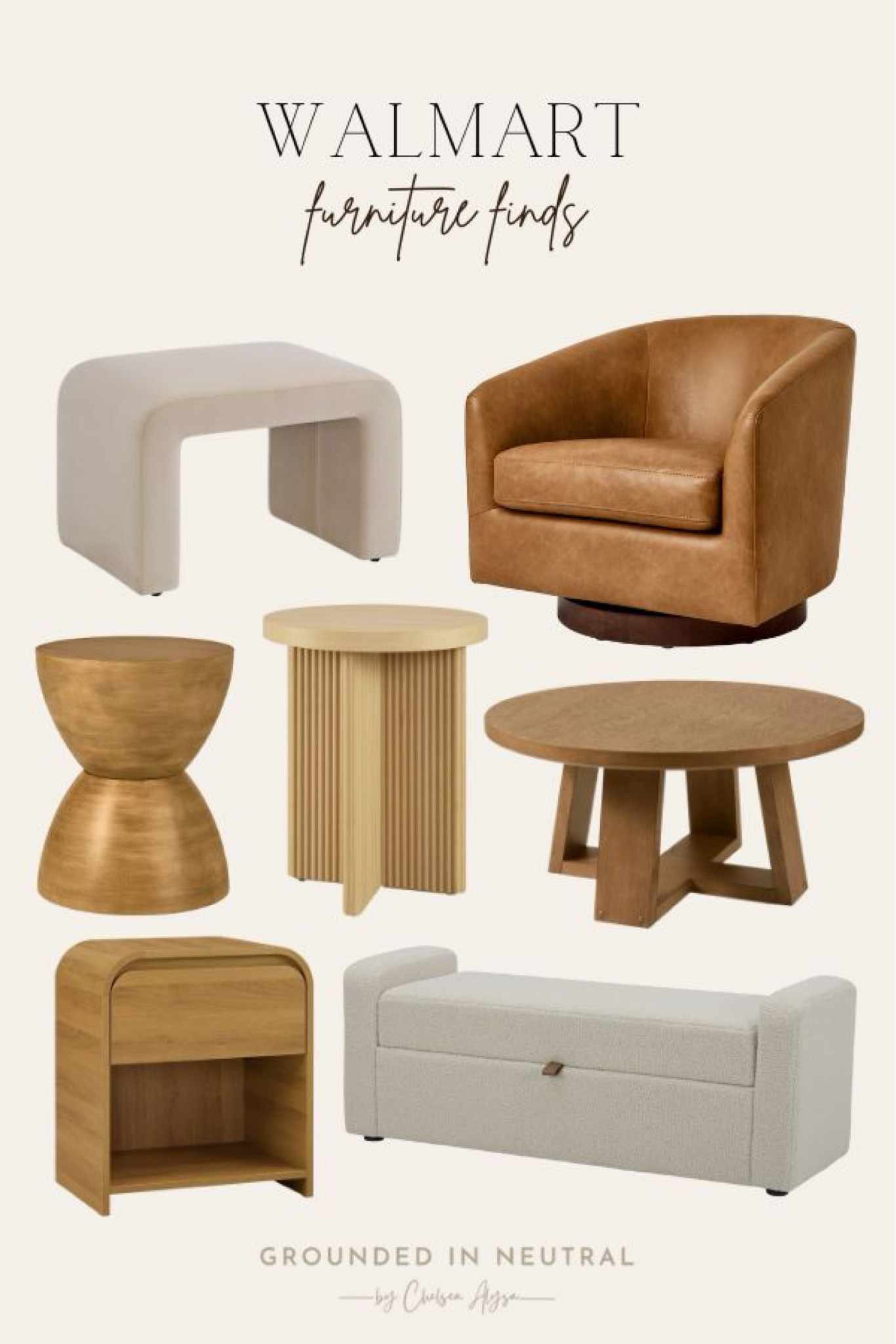 Walmart furniture finds. These neutral pieces are great for updating any space in your home  

#LTKStyleTip #LTKHome #LTKSeasonal