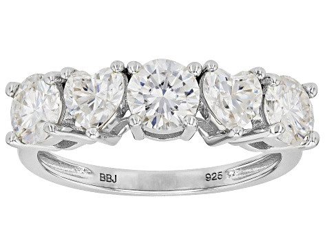Moissanite Platineve Band Ring 2.18ctw DEW. - MFJ768A | JTV Jewelry
