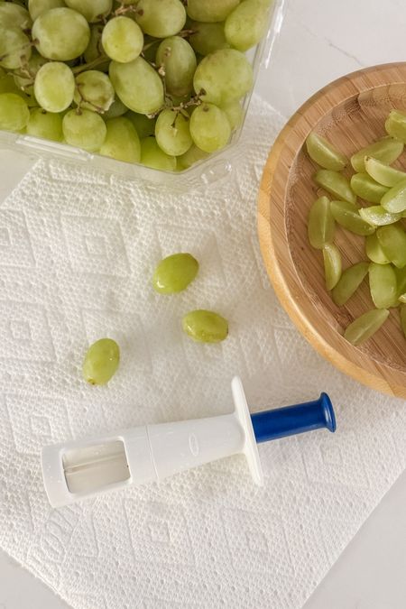 This tool is one of my favorite kitchen tools, even though it fairly single-purpose it saves me so much time cutting up grapes and cherry / grape tomatoes for my #LTKtoddler that I think it’s 1000% worth it. I even travel with a spare one because choking hazards are no joke and this cuts (😏) the time down significantly! 🍇

#LTKkids #LTKbaby