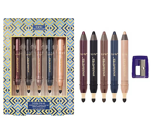 tarte Holiday Edition smolderEYES Silk Stick 5-pc Eyeliner Set - QVC.com | QVC
